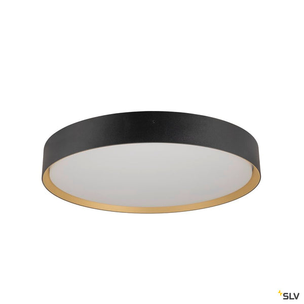 SLV DECONA 42, CL, PHASE, Ceiling-mounted light, Round, 3000/4000K, 23 W, Black/gold 1008924