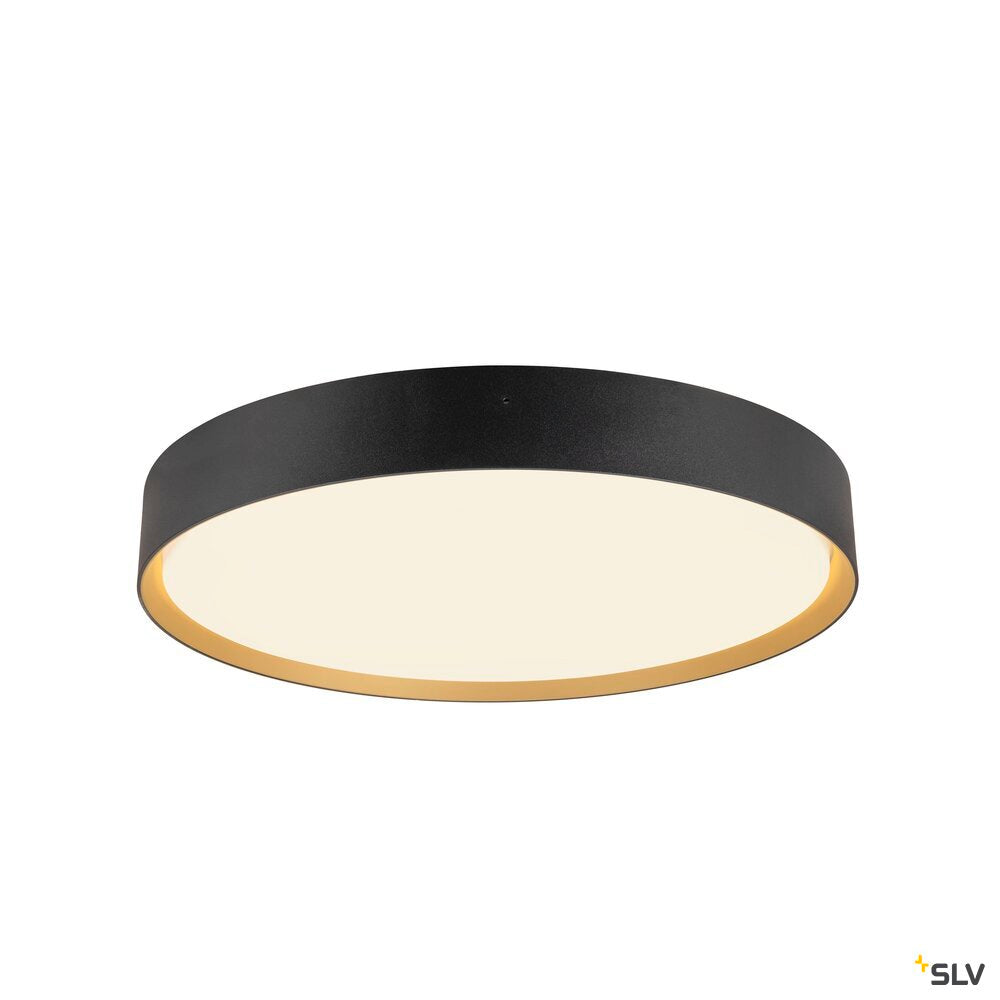 SLV DECONA 42, CL, PHASE, Ceiling-mounted light, Round, 3000/4000K, 23 W, Black/gold 1008924