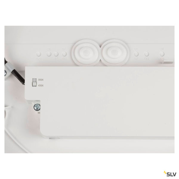 SLV DECONA 30, CL, Sensor, Ceiling-mounted light, Round, 3000/4000K, 17 W, White 1008926