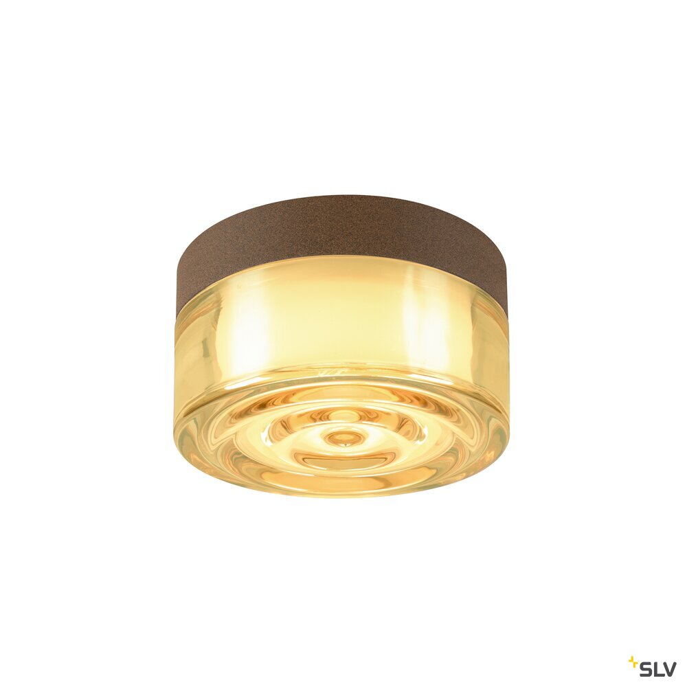 SLV CYFT WAVE, wall- and ceiling-mounted light, 2700/3000/4000 K, 6.5 W, PHASE, black / amber 1008941