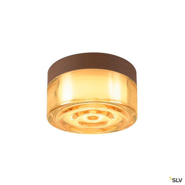 SLV CYFT WAVE, wall- and ceiling-mounted light, 2700/3000/4000 K, 6.5 W, PHASE, black / amber 1008941