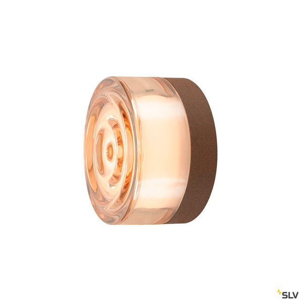 SLV CYFT WAVE, wall- and ceiling-mounted light, 2700/3000/4000 K, 6.5 W, PHASE, black / amber 1008941