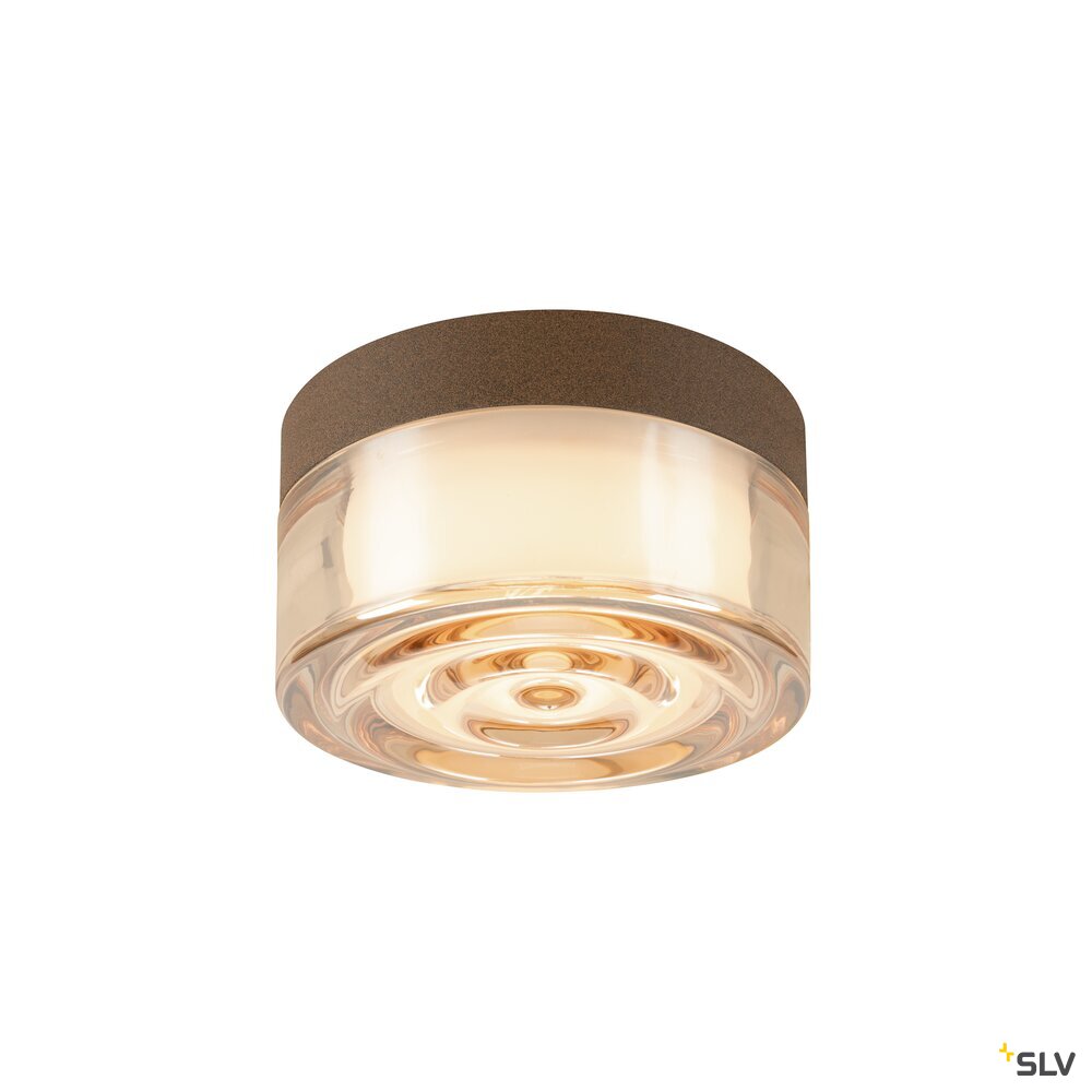 SLV CYFT WAVE, wall- and ceiling-mounted light, 2700/3000/4000 K, 6.5 W, PHASE, black / amber 1008941