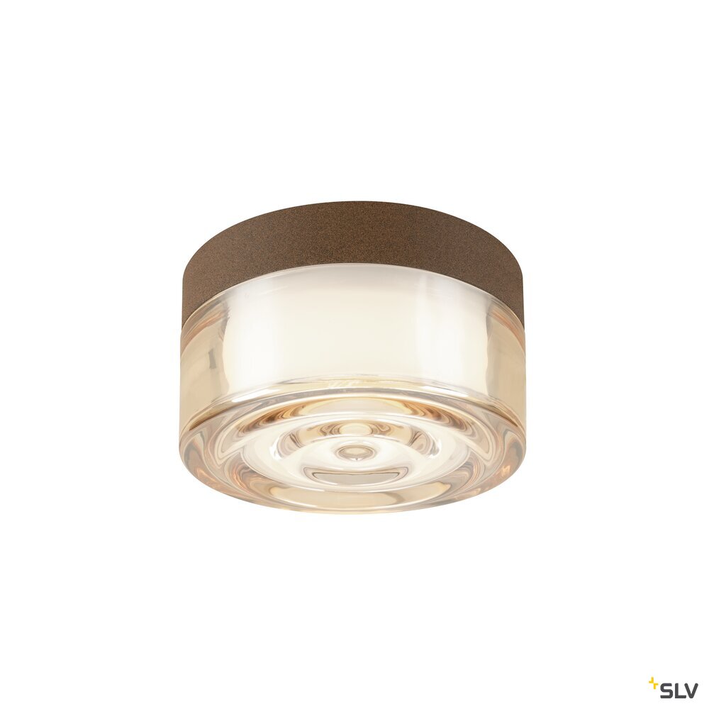 SLV CYFT WAVE, wall- and ceiling-mounted light, 2700/3000/4000 K, 6.5 W, PHASE, black / amber 1008941