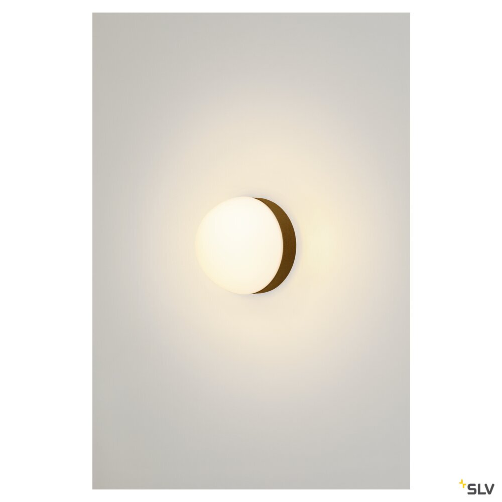 SLV CYFT DOME, wall- and ceiling-mounted light, 2700/3000/4000 K, 6.5 W, PHASE, black / milky 1008944