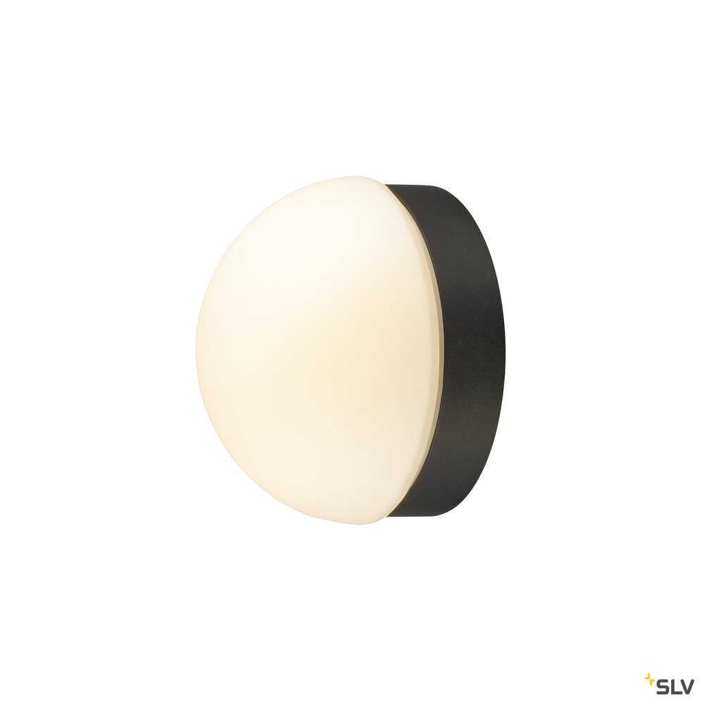 SLV CYFT DOME, wall- and ceiling-mounted light, 2700/3000/4000 K, 6.5 W, PHASE, black / milky 1008944