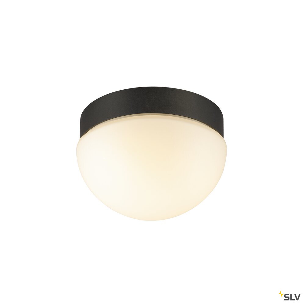 SLV CYFT DOME, wall- and ceiling-mounted light, 2700/3000/4000 K, 6.5 W, PHASE, black / milky 1008944