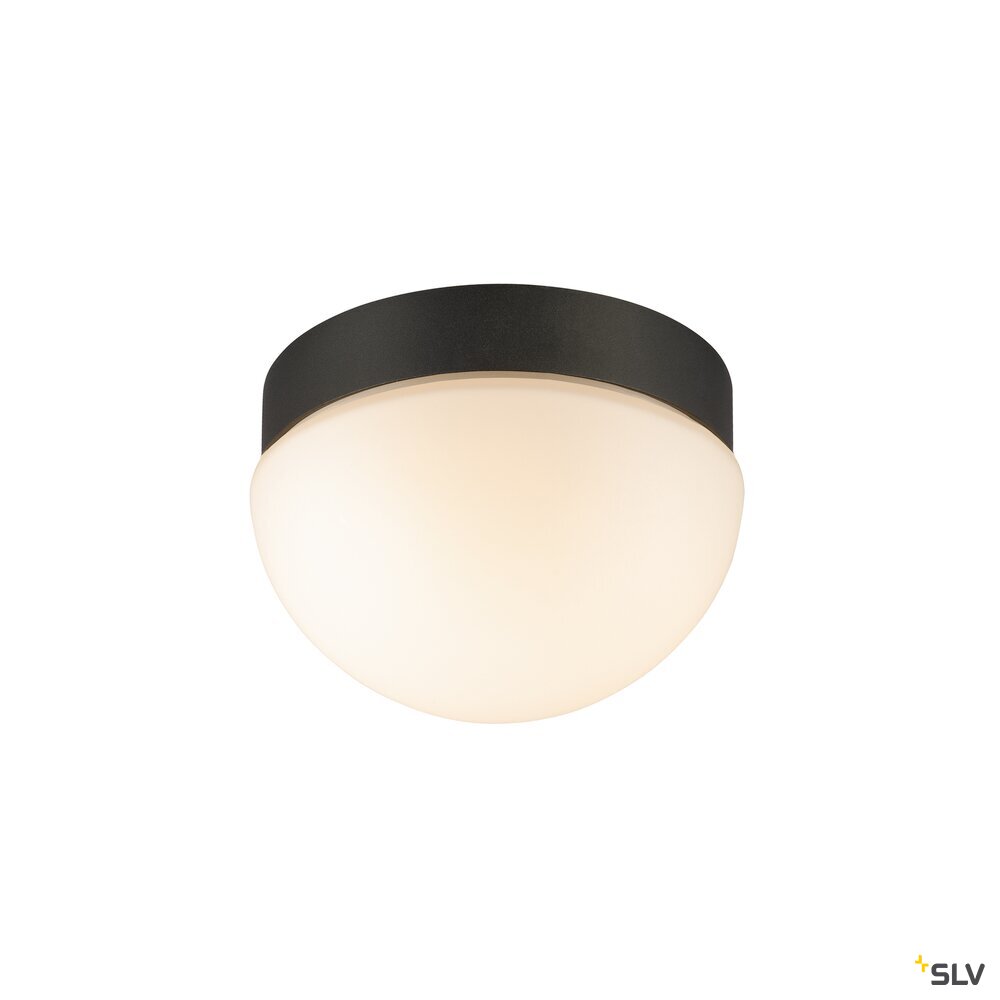 SLV CYFT DOME, wall- and ceiling-mounted light, 2700/3000/4000 K, 6.5 W, PHASE, black / milky 1008944