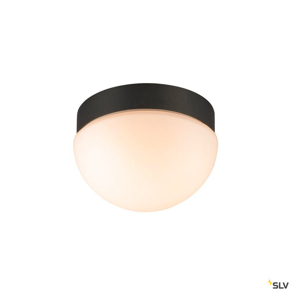 SLV CYFT DOME, wall- and ceiling-mounted light, 2700/3000/4000 K, 6.5 W, PHASE, black / milky 1008944