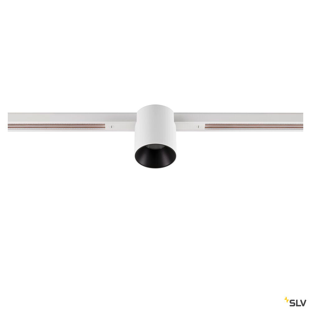 SLV FIX-IT!, 48V, DALI, Round, Standard track, Spot, 2700K, 6.6 W, 36°, White/Black 1008945