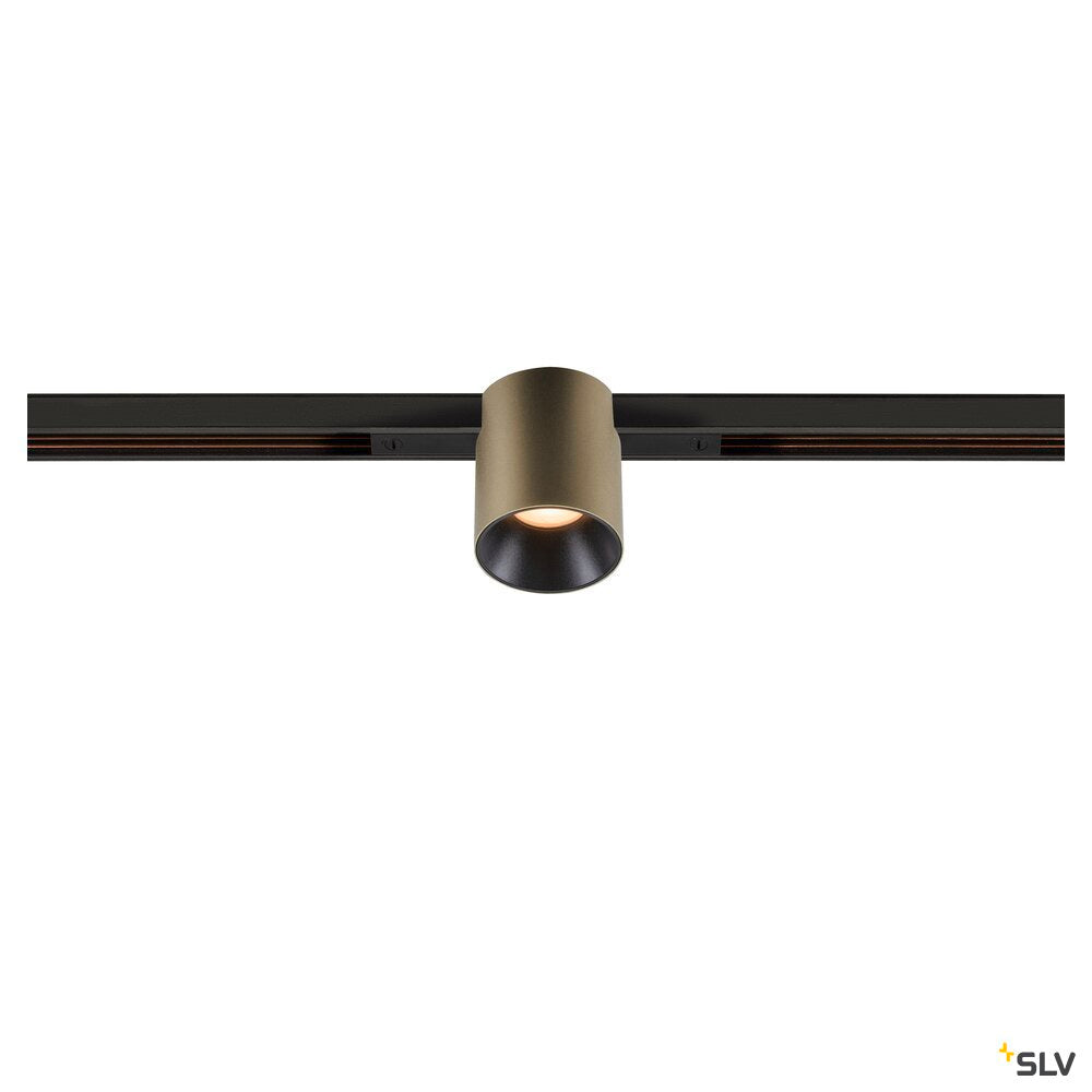 SLV FIX-IT!, 48V, DALI, Round, Standard track, Spot, 2700K, 6.6 W, 36°, Bronze/Black 1008948