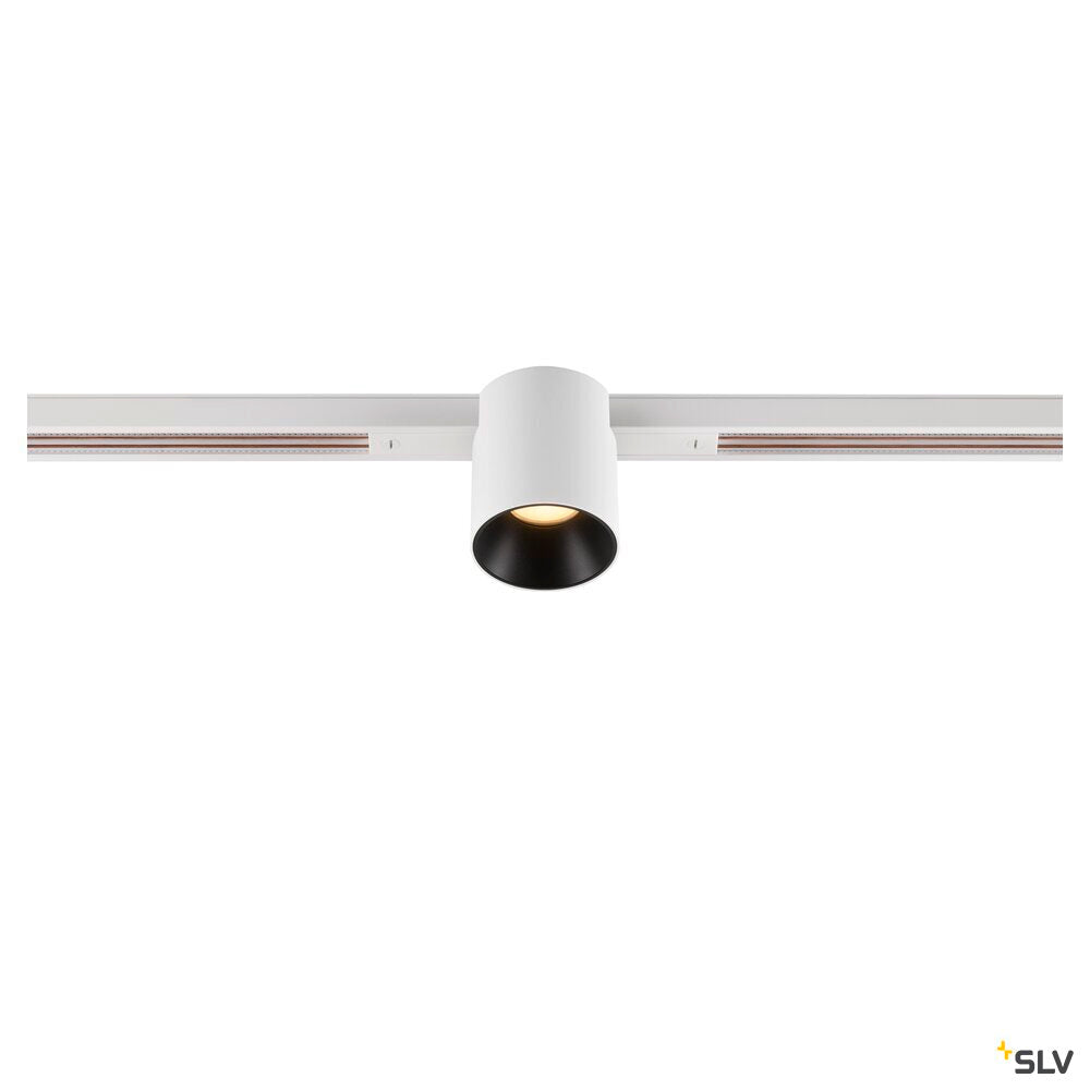 SLV FIX-IT!, 48V, DALI, Round, Standard track, Spot, 3000K, 6.6 W, 36°, White/Black 1008949