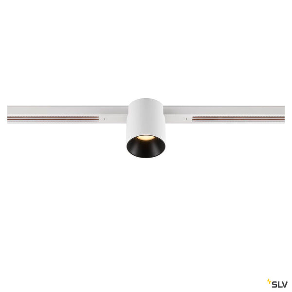 SLV FIX-IT!, 48V, DALI, Round, Standard track, Spot, 2000-3000K, 7.4 W, 36°, White/Black 1008953