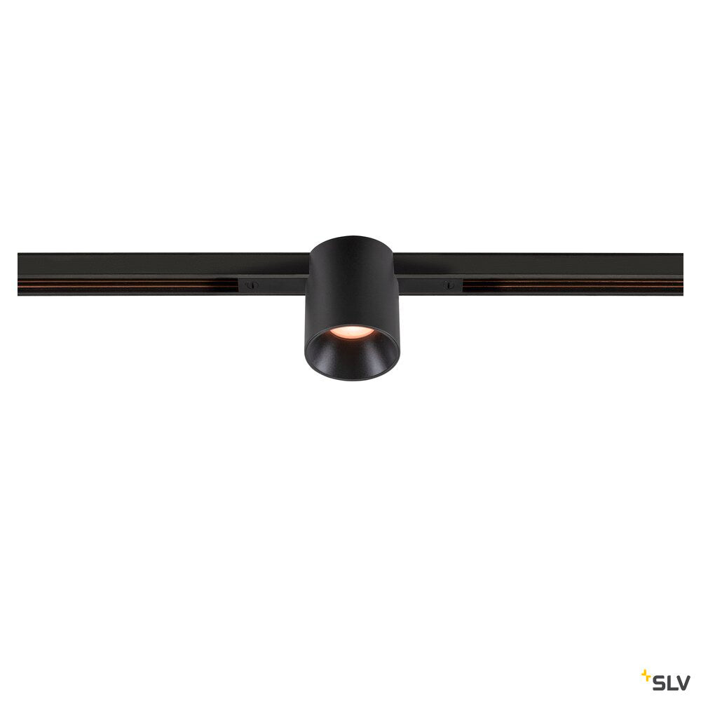 SLV FIX-IT!, 48V, DALI, Round, Standard track, Spot, 2000-3000K, 7.4 W, 36°, Black/Black 1008954