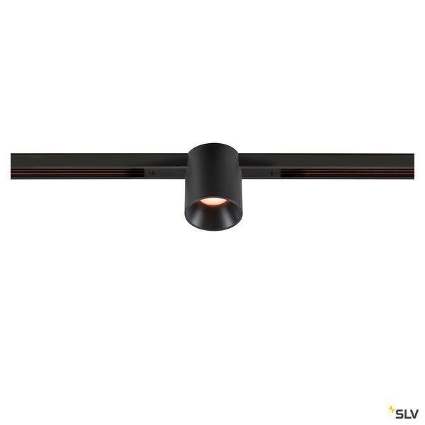 SLV FIX-IT!, 48V, DALI, Round, Standard track, Spot, 2000-3000K, 7.4 W, 36°, Black/Black 1008954