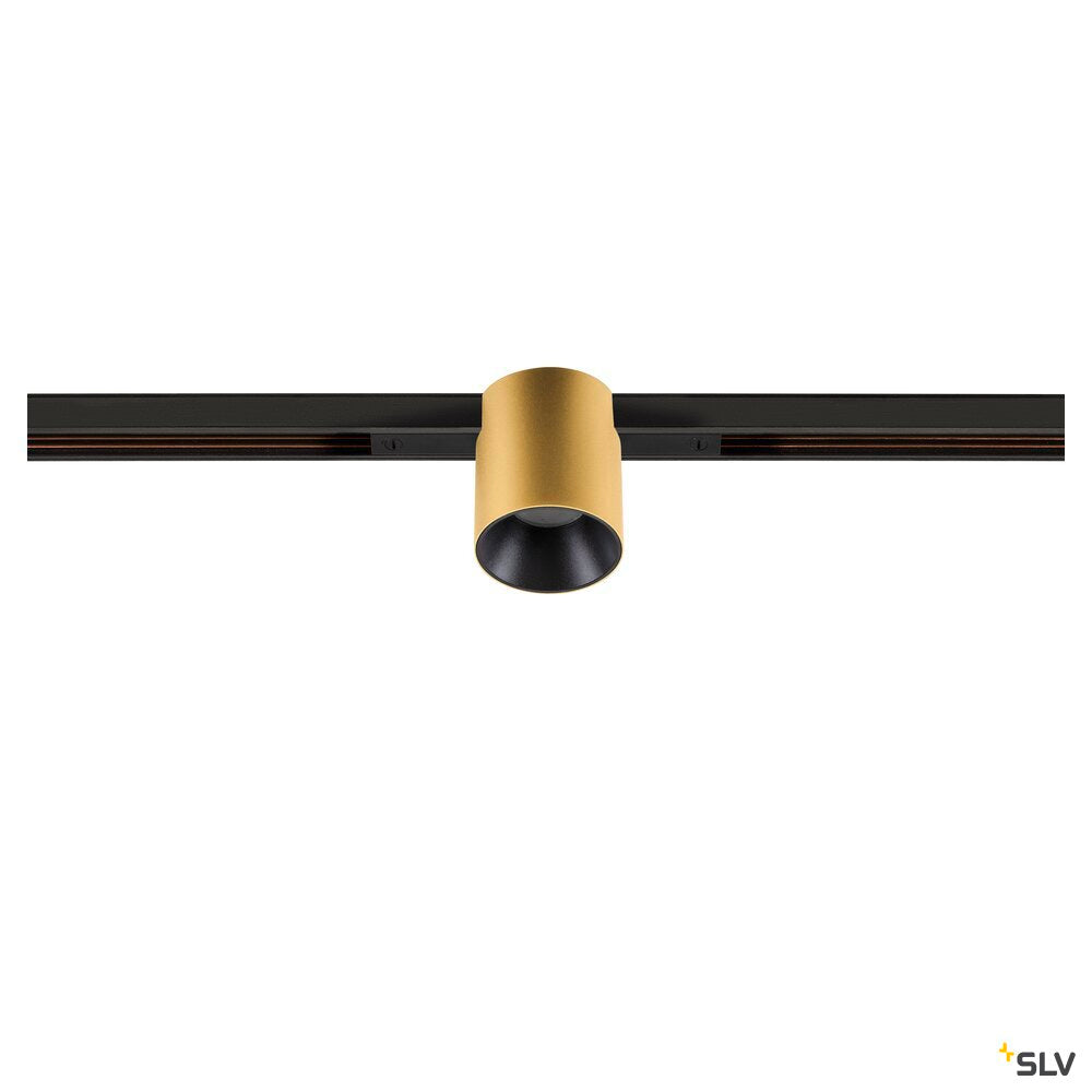 SLV FIX-IT!, 48V, DALI, Round, Standard track, Spot, 2000-3000K, 7.4 W, 36°, Gold/Black 1008955