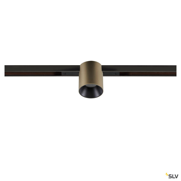 SLV FIX-IT!, 48V, DALI, Round, Standard track, Spot, 2000-3000K, 7.4 W, 36°, Bronze/Black 1008956
