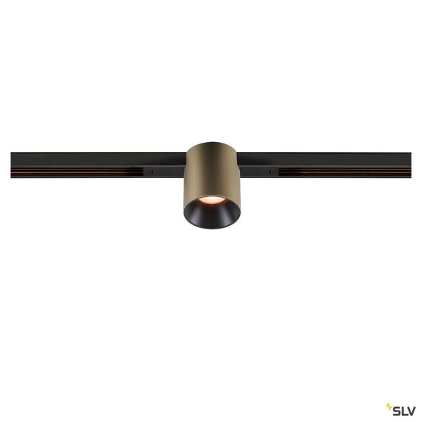 SLV FIX-IT!, 48V, DALI, Round, Standard track, Spot, 2000-3000K, 7.4 W, 36°, Bronze/Black 1008956
