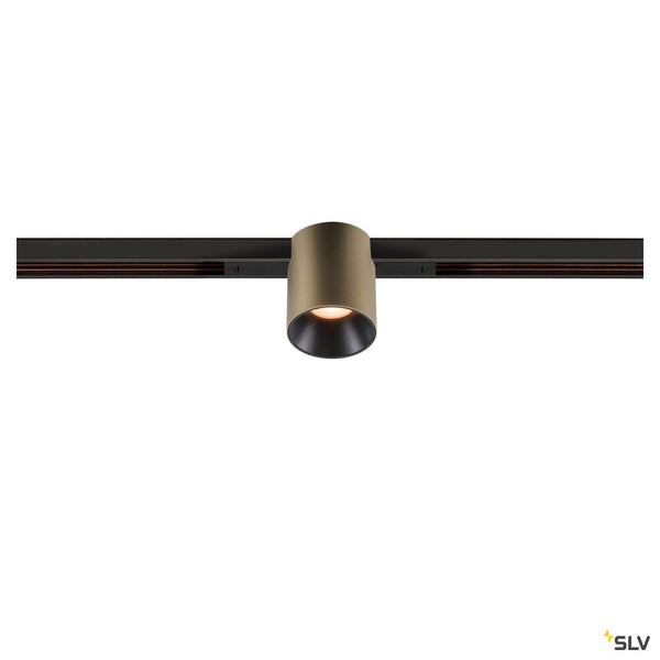 SLV FIX-IT!, 48V, DALI, Round, Standard track, Spot, 2000-3000K, 7.4 W, 36°, Bronze/Black 1008956