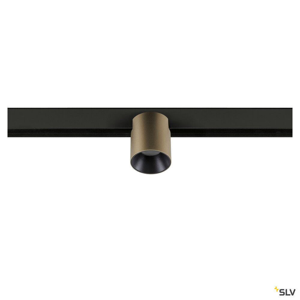 SLV FIX-IT!, 48V, DALI, Round, Surface mounted track, Spot, 2700K, 6.6 W, 36°, Bronze/Black 1008960