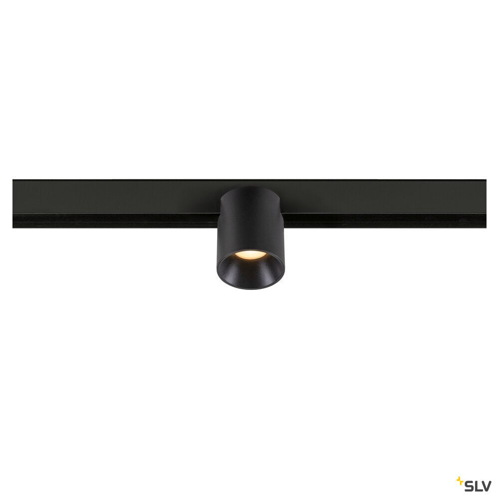 SLV FIX-IT!, 48V, DALI, Round, Surface mounted track, Spot, 2000-3000K, 7.4 W, 36°, Black/Black 1008966