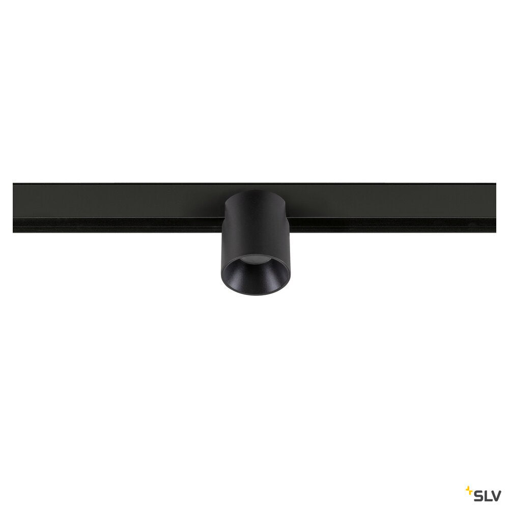 SLV FIX-IT!, 48V, DALI, Round, Surface mounted track, Spot, 2000-3000K, 7.4 W, 36°, Black/Black 1008966