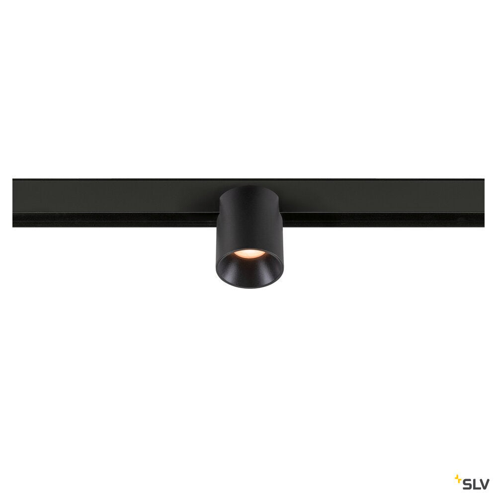 SLV FIX-IT!, 48V, DALI, Round, Surface mounted track, Spot, 2000-3000K, 7.4 W, 36°, Black/Black 1008966