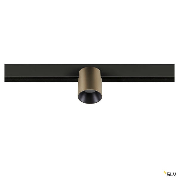 SLV FIX-IT!, 48V, DALI, Round, Surface mounted track, Spot, 2000-3000K, 7.4 W, 36°, Bronze/Black 1008968