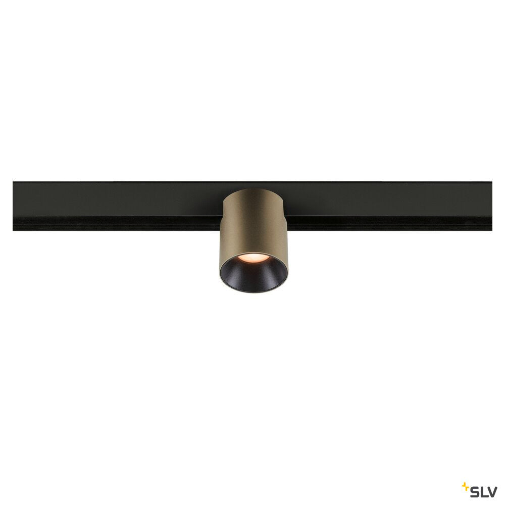 SLV FIX-IT!, 48V, DALI, Round, Surface mounted track, Spot, 2000-3000K, 7.4 W, 36°, Bronze/Black 1008968