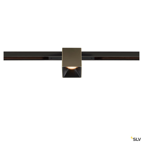 SLV FIX-IT!, 48V, DALI, Square, Standard track, Spot, 2700K, 6.6 W, 36°, Bronze/Black 1008972