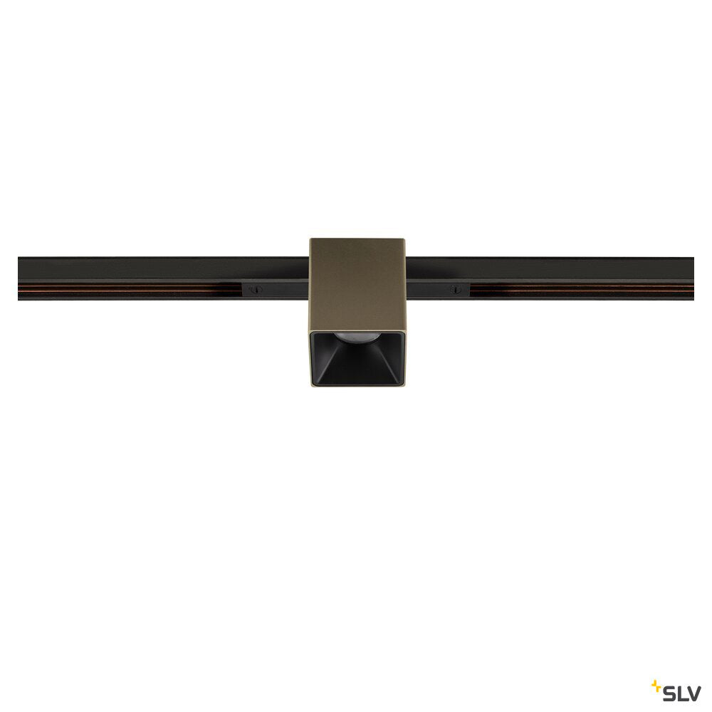 SLV FIX-IT!, 48V, DALI, Square, Standard track, Spot, 2700K, 6.6 W, 36°, Bronze/Black 1008972