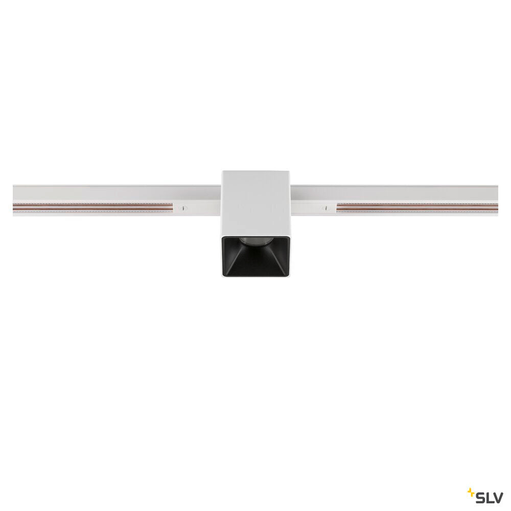 SLV FIX-IT!, 48V, DALI, Square, Standard track, Spot, 3000K, 6.6 W, 36°, White/Black 1008973