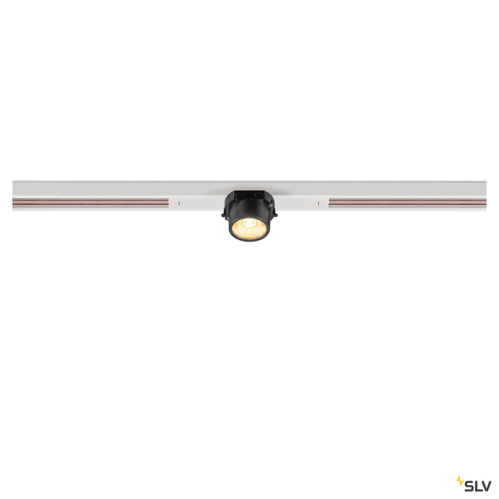 SLV FIX-IT!, 48V, DALI, Square, Standard track, Spot, 3000K, 6.6 W, 36°, White/Black 1008973