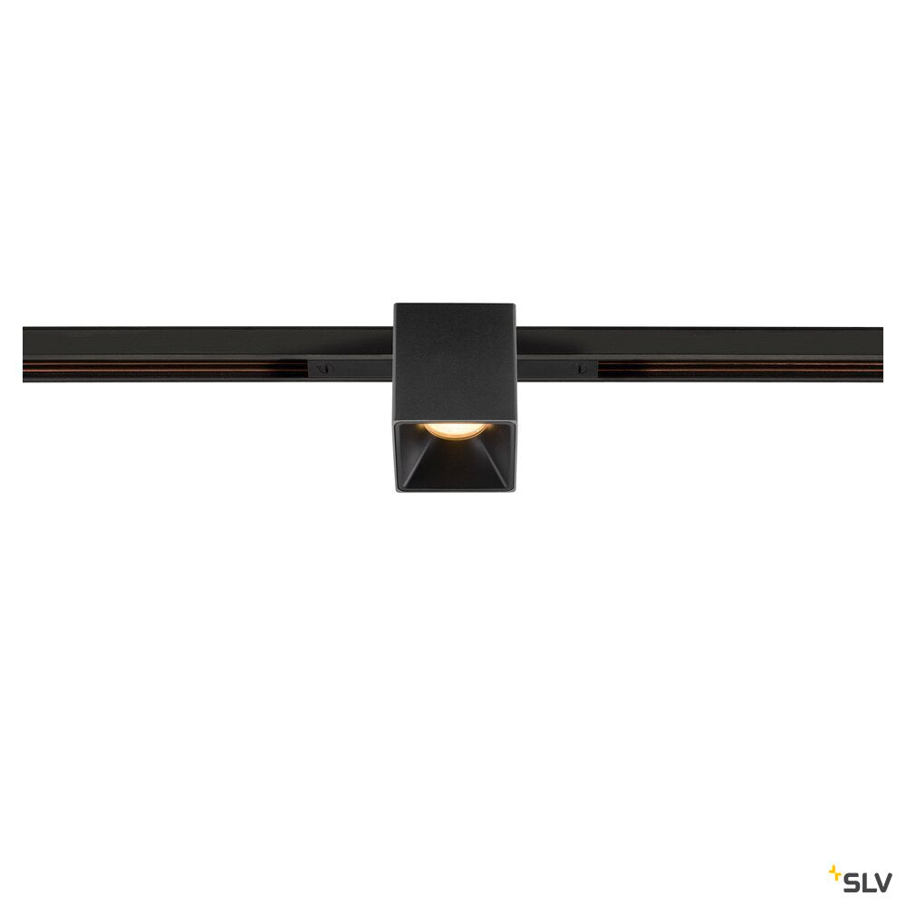 SLV FIX-IT!, 48V, DALI, Square, Standard track, Spot, 3000K, 6.6 W, 36°, Black/Black 1008974