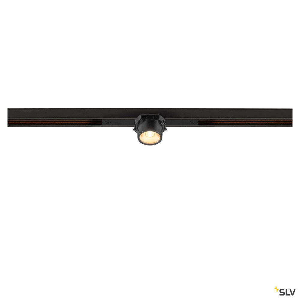 SLV FIX-IT!, 48V, DALI, Square, Standard track, Spot, 3000K, 6.6 W, 36°, Black/Black 1008974