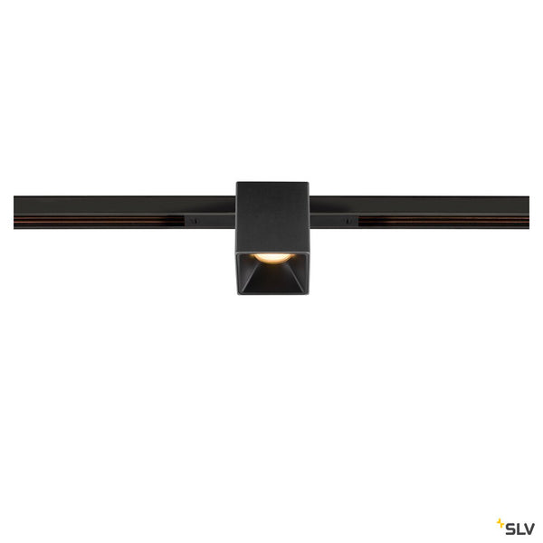 SLV FIX-IT!, 48V, DALI, Square, Standard track, Spot, 2000-3000K, 7.4 W, 36°, Black/Black 1008978