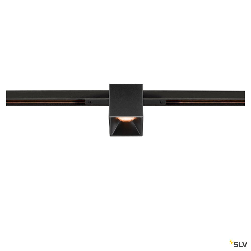 SLV FIX-IT!, 48V, DALI, Square, Standard track, Spot, 2000-3000K, 7.4 W, 36°, Black/Black 1008978