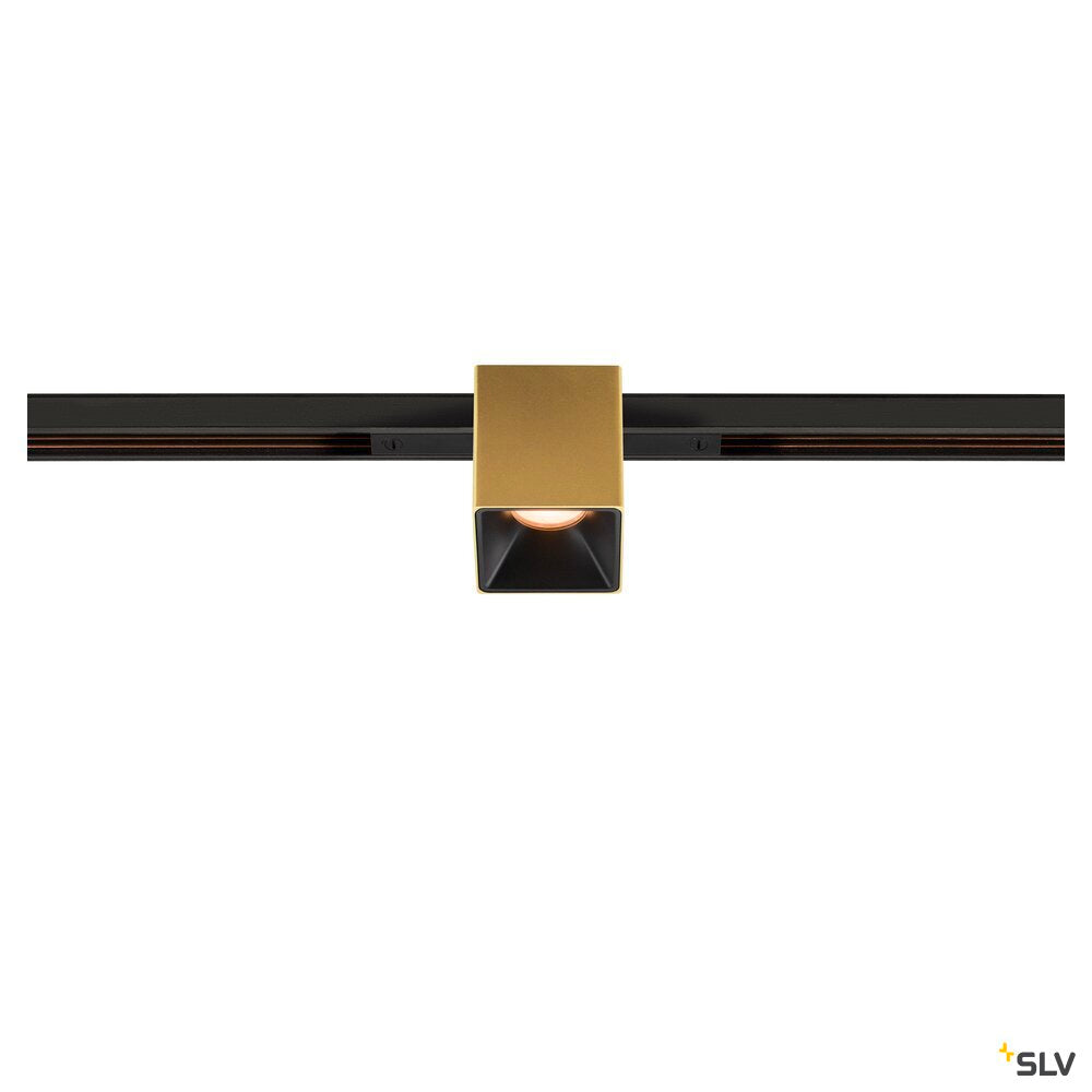SLV FIX-IT!, 48V, DALI, Square, Standard track, Spot, 2000-3000K, 7.4 W, 36°, Gold/Black 1008979