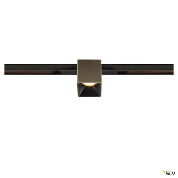 SLV FIX-IT!, 48V, DALI, Square, Standard track, Spot, 2000-3000K, 7.4 W, 36°, Bronze/Black 1008980