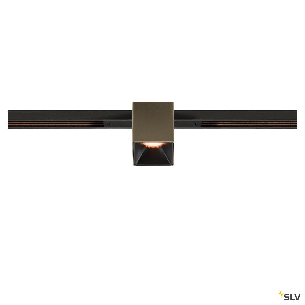 SLV FIX-IT!, 48V, DALI, Square, Standard track, Spot, 2000-3000K, 7.4 W, 36°, Bronze/Black 1008980