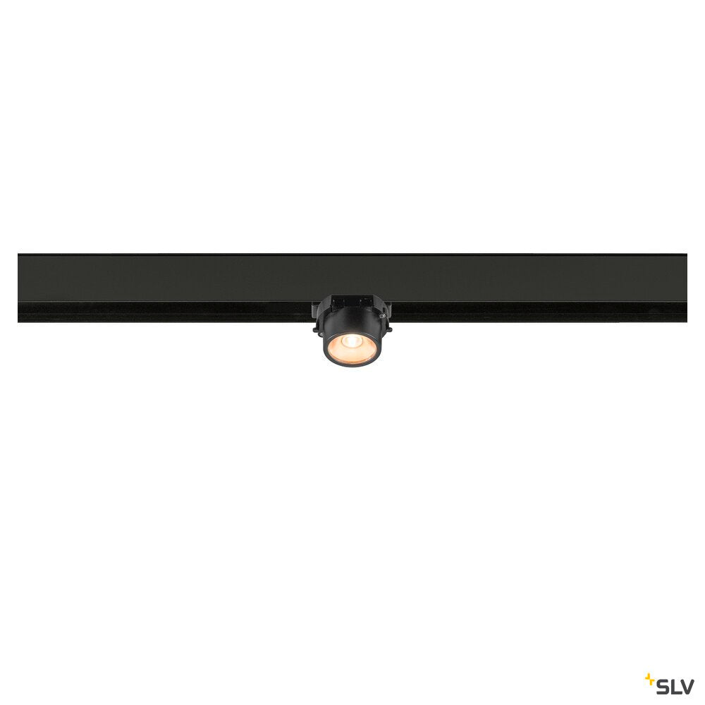 SLV FIX-IT!, 48V, DALI, Square, Surface mounted track, Spot, 2700K, 6.6 W, 36°, Bronze/Black 1008984