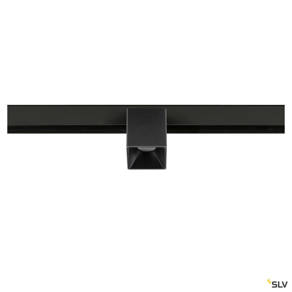 SLV FIX-IT!, 48V, DALI, Square, Surface mounted track, Spot, 2000-3000K, 7.4 W, 36°, Black/Black 1008990