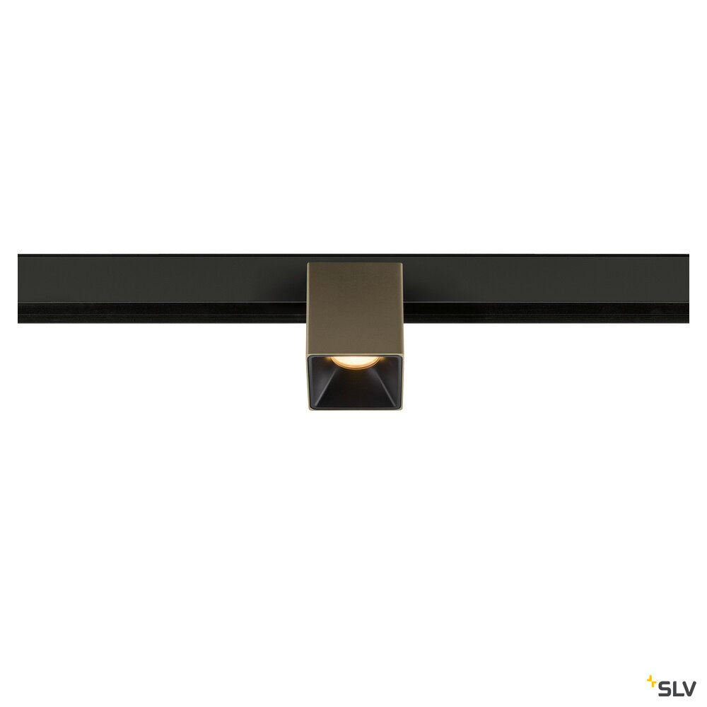 SLV FIX-IT!, 48V, DALI, Square, Surface mounted track, Spot, 2000-3000K, 7.4 W, 36°, Bronze/Black 1008992