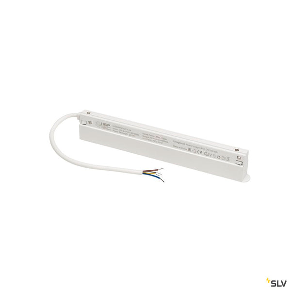 SLV 48V SYSTEM, Intrack LED driver, 48VDC, 250 W, Incl. 300 cm connection cable for 220-240VAC and DALI through-wiring, BlackWhite 1009001