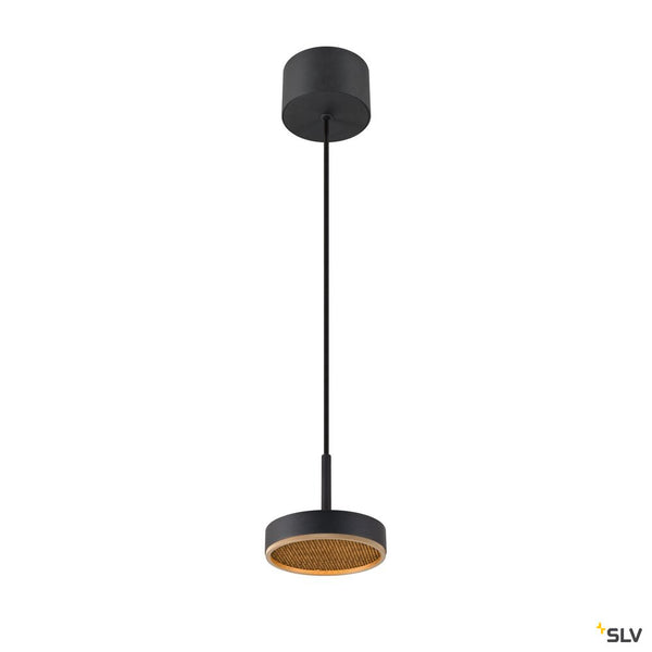 SLV GRIP! FLAT, pendant light, PHASE, 2700/3000 K, black / gold 1009014