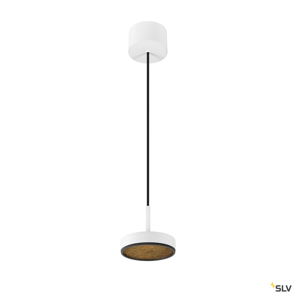 SLV GRIP! FLAT, pendant light, PHASE, 2700/3000 K, white / black 1009015