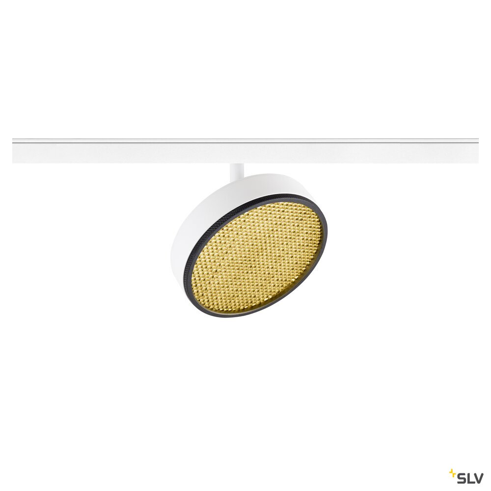 SLV GRIP! FLAT, 48V spot, DALI, round, 2700/3000 K, 14.5 W, white / black 1009017