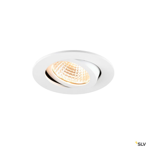 SLV NEW TRIA® 68, recessed ceiling light, PHASE, AIRTIGHT, round, 2700 K, 7.5 W, white 1009020