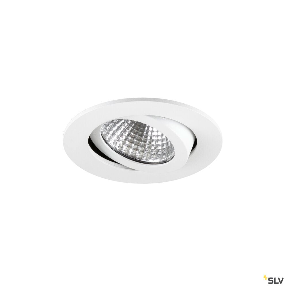 SLV NEW TRIA® 68, recessed ceiling light, PHASE, AIRTIGHT, round, 3000 K, 7.5 W, white 1009022
