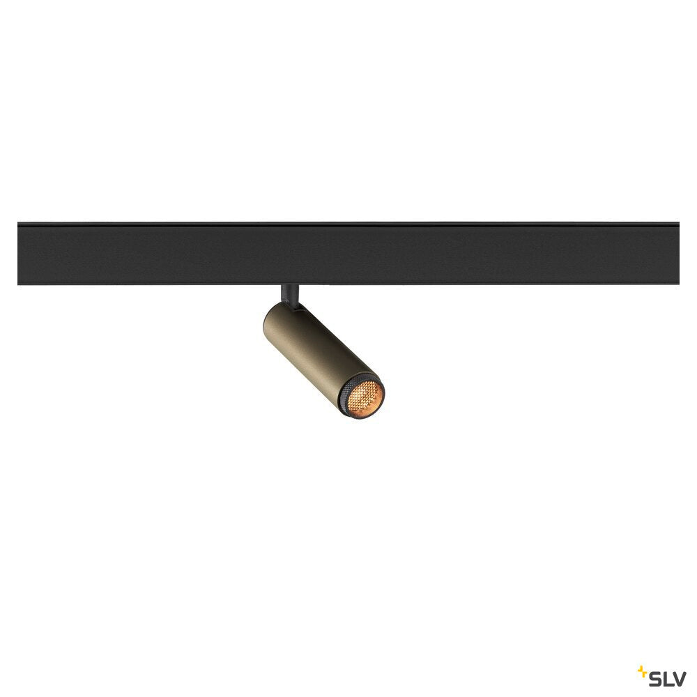 SLV GRIP! S, 48V spot, deep & recessed track, cylindrical, 2700K, 9.8 Watt, DALI, 29°, bronze / black 1009028